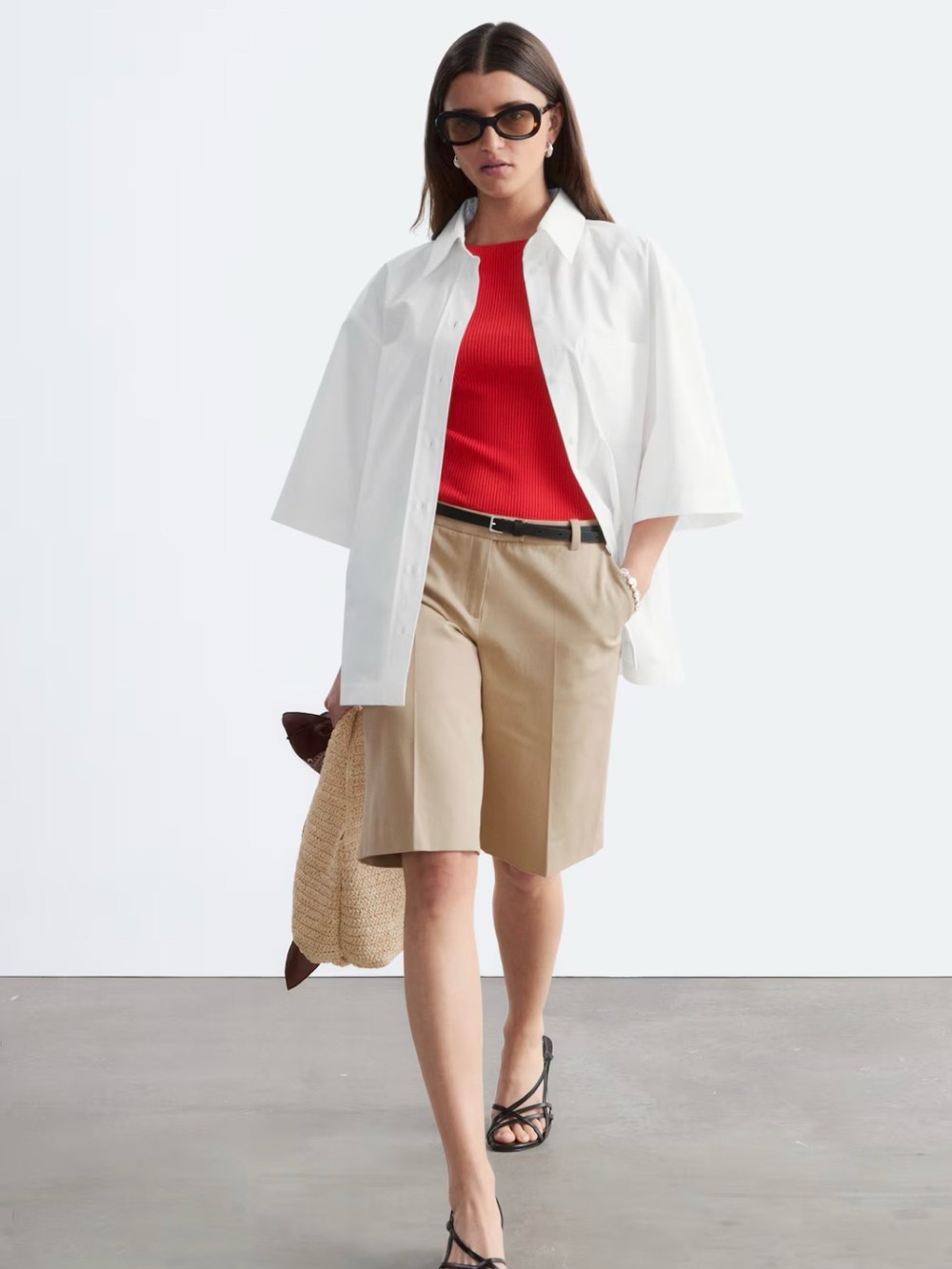 Stella McCartney Beige Bermuda Shorts
